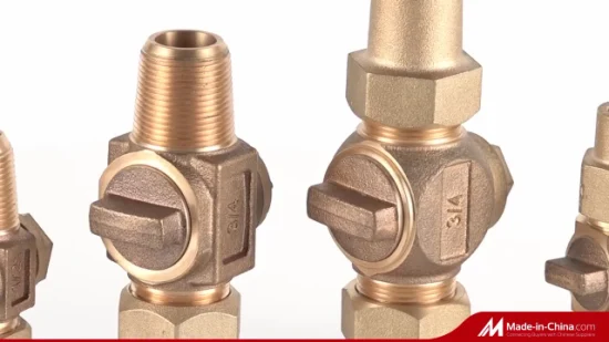 3/4" Casted Bronze Corporation Stop Flare Flare